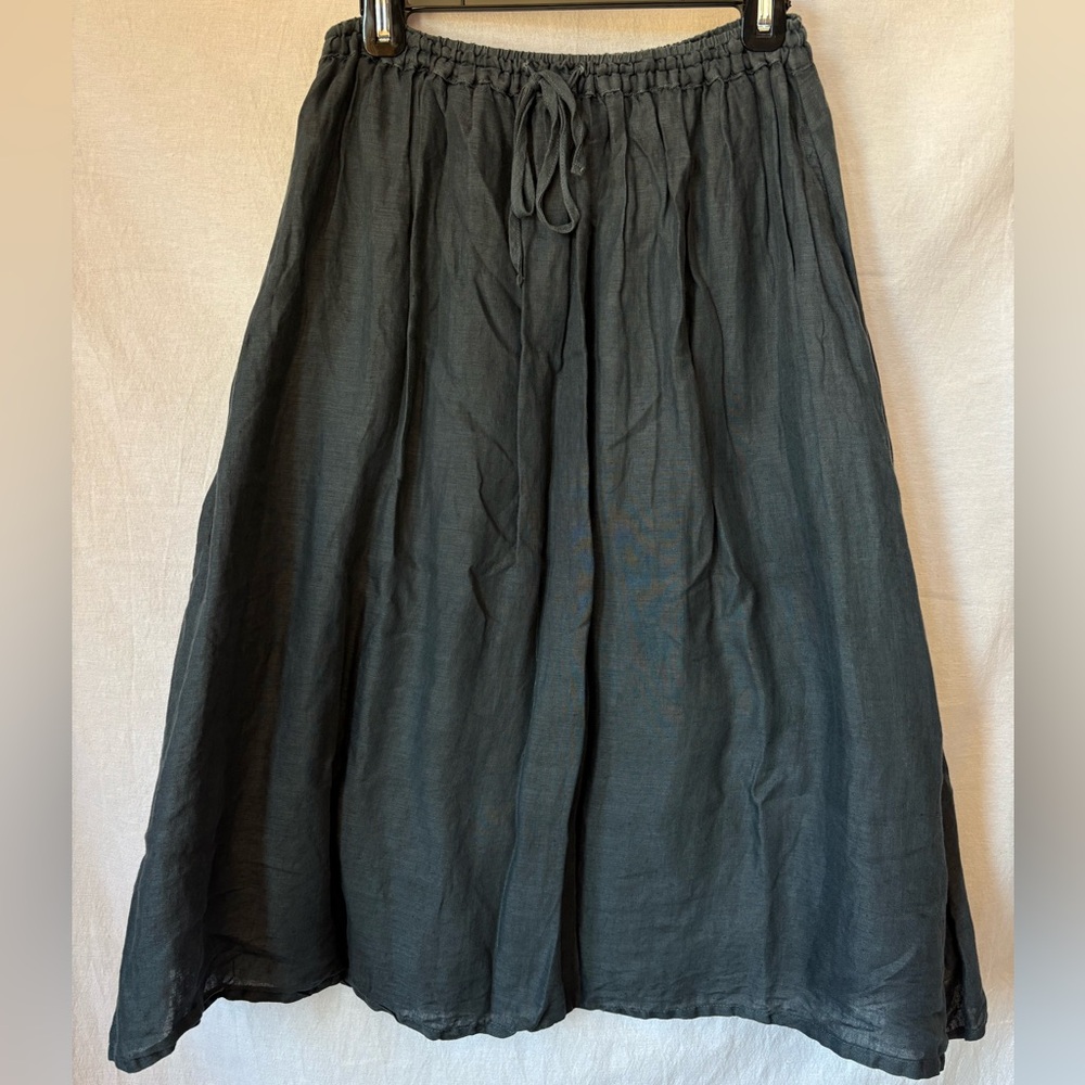 CP Shades Linen Midnight Blue Skirt